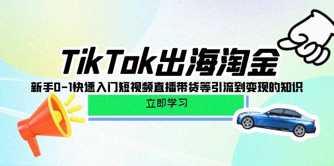 (10035期)TikTok-出海淘金，新手0-1快速入门短视频直播带货等引流到变现的知识-吾爱自习网