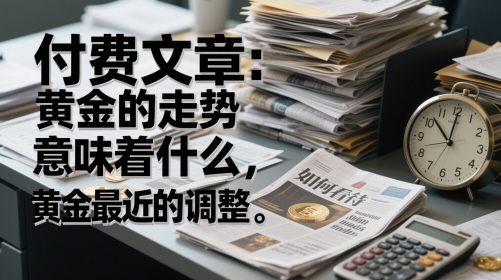 付费文章：黄金的走势意味着什么，如何看待黄金最近的调整-吾爱自习网