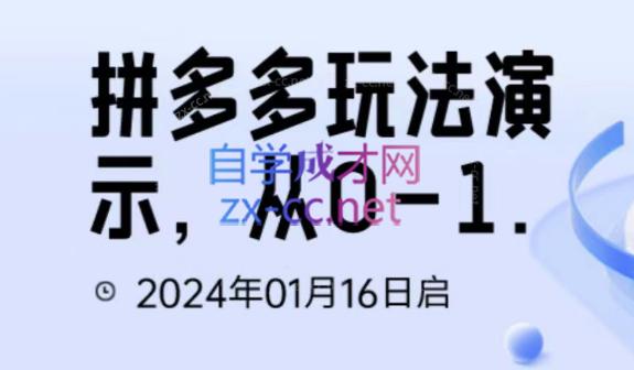 吴老师·拼多多从选品到截流到付费的玩法技巧-吾爱自习网