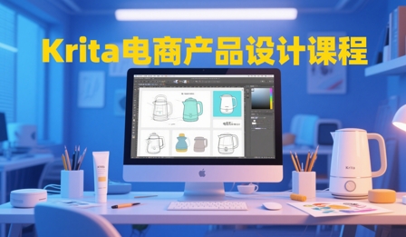 大梦老师·Krita电商产品设计课程-吾爱自习网