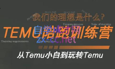 苗苗·拼多多跨境（temu）课程-吾爱自习网