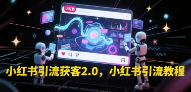 小红书引流获客2.0，小红书引流教程-吾爱自习网