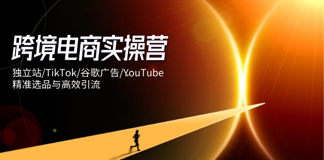 跨境电商实操营：独立站/TikTok/谷歌广告/YouTube，精准选品与高效引流-吾爱自习网