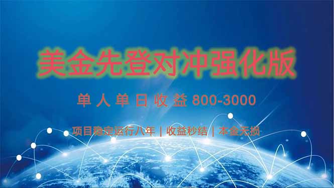 美金先登计划对冲强化版，2025年黑马中最暴力收益日收益1k-4k(可放大…-吾爱自习网