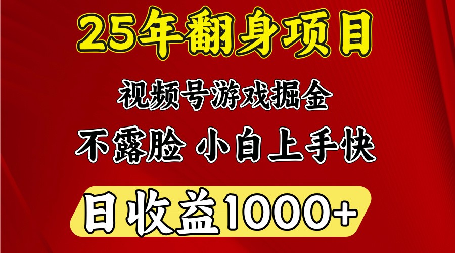 一天收益1000+ 25年开年落地好项目-吾爱自习网