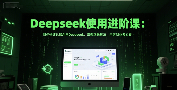 Deepseek使用进阶课：帮你快速认知Ai与Deepseek，掌握正确玩法，内容创业者必看-吾爱自习网