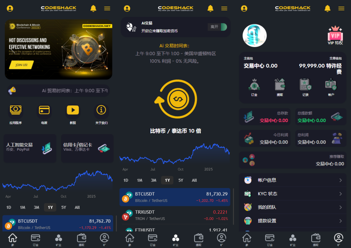 AI量化投资源码 海外版区块链理财交易所源码 ai交易源码-吾爱自习网