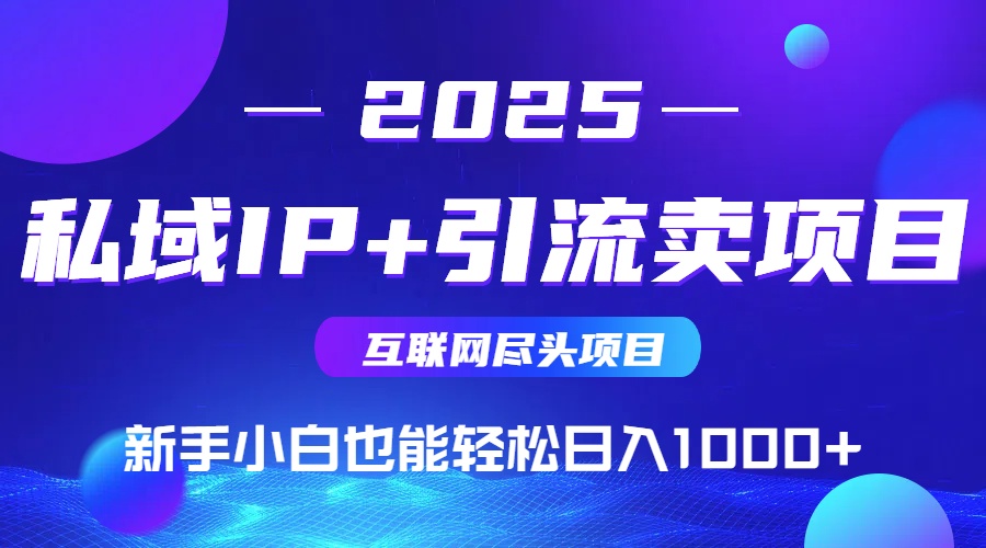 私域IP+卖项目，普通人小白也能轻松实现日入1000+-吾爱自习网