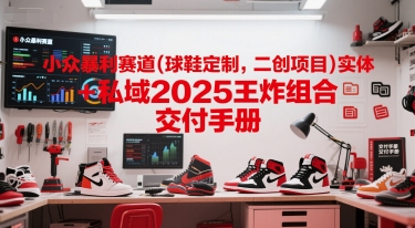小众暴利赛道(球鞋定制，二创项目)实体+私域2025王炸组合  交付手册-吾爱自习网