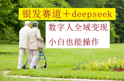 银发赛道+deepseek数字人全域变现，小白也能操作-吾爱自习网