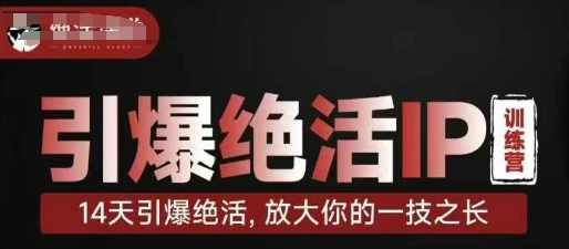 引爆绝活IP训练营，14天引爆绝活，放大你的一技之长-吾爱自习网