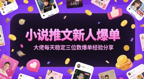 小说推文新人爆单大佬每天稳定三位数爆单经验分享-吾爱自习网