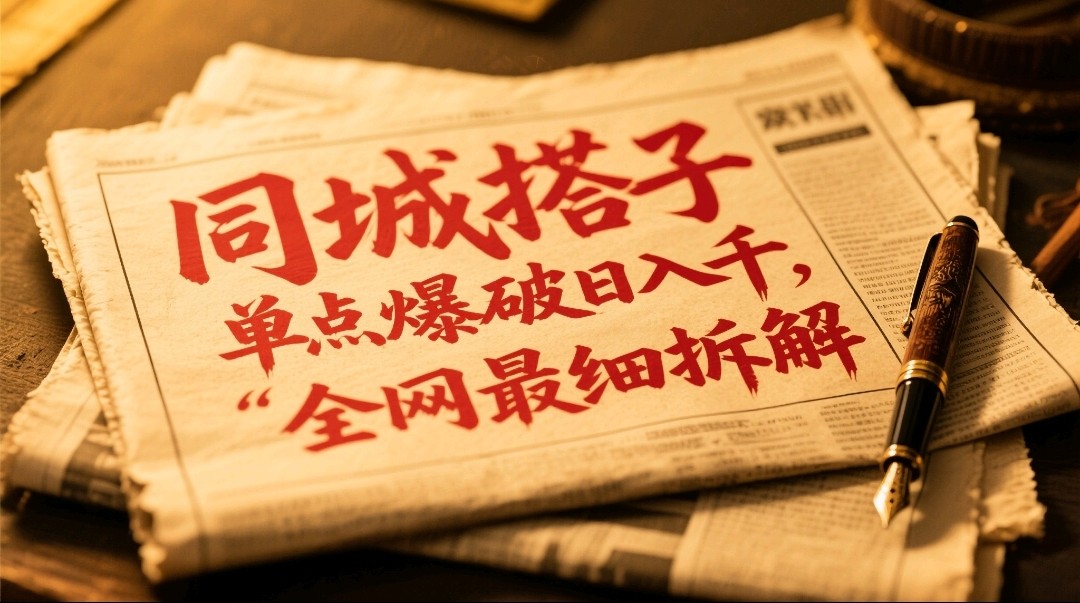 同城搭子群19.9单点爆破日入千，搭子组局月入万，全网最细拆解-吾爱自习网