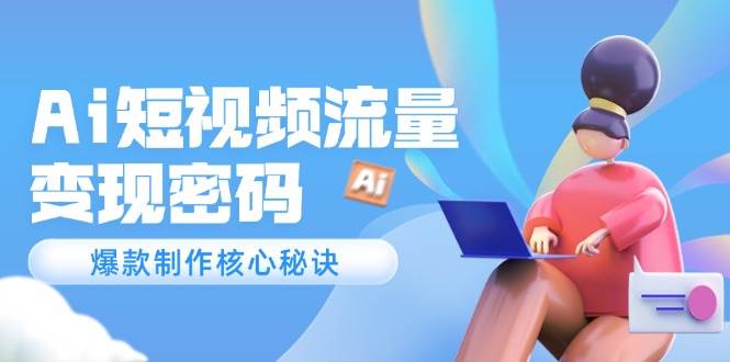 Ai短视频流量密码，爆款制作核心秘诀，120万案例深度解析-吾爱自习网