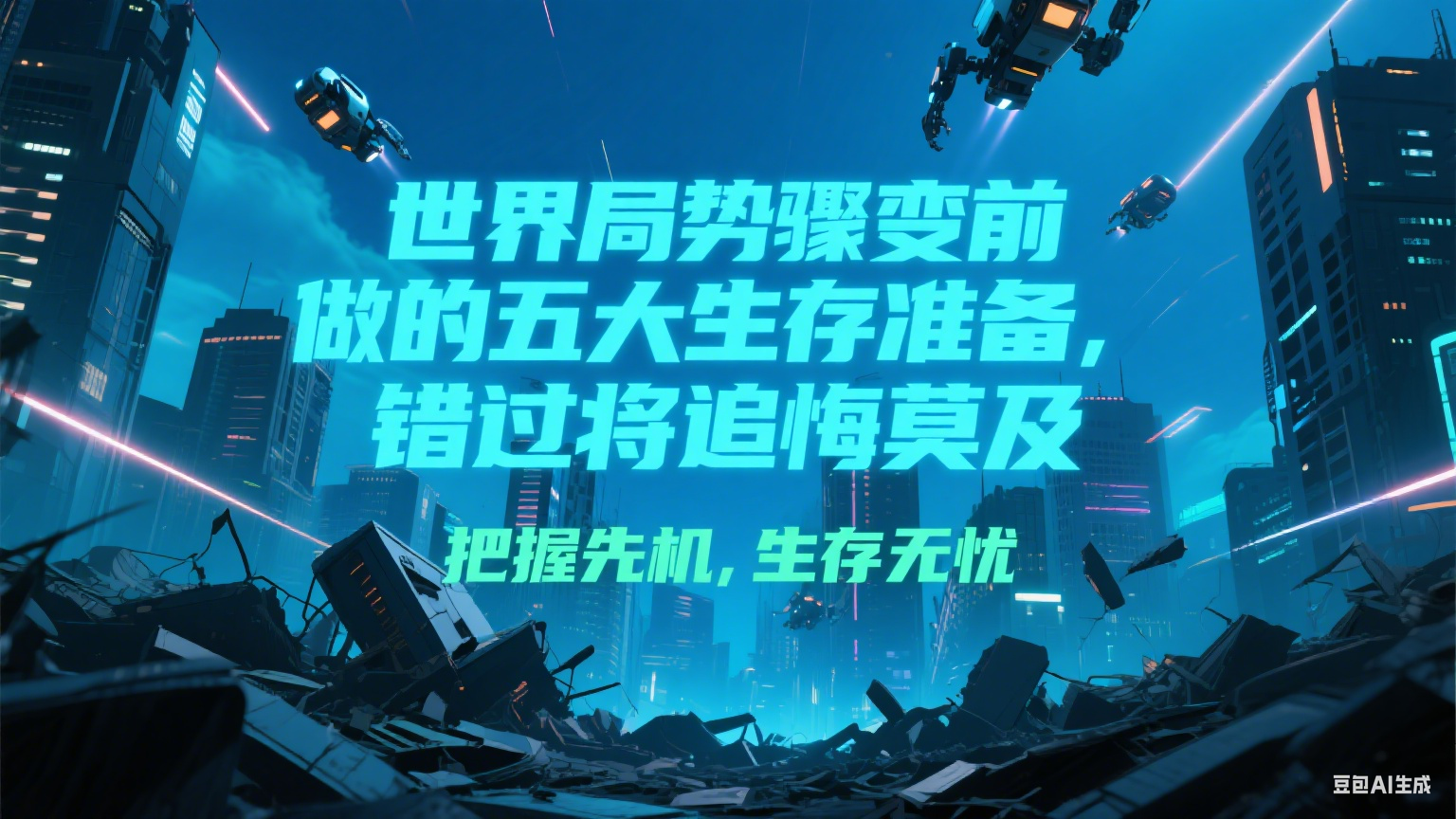 付费文章《世界局势骤变前必做的五大生存准备，错过将追悔莫及》-吾爱自习网
