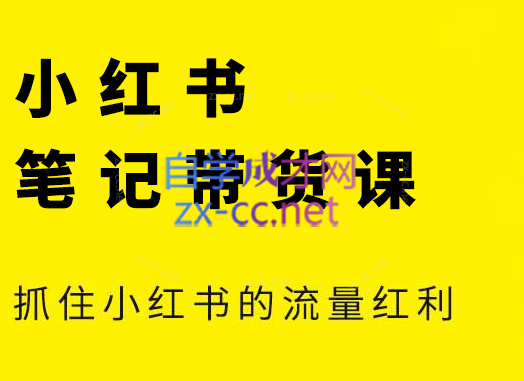 张宾·小红书笔记带货课(更新4月)-吾爱自习网