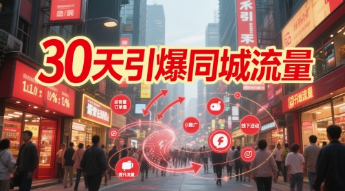 30天引爆同城流量：团购篇 认知篇 流量篇 来客篇 达人篇 老板人设IP篇 投流篇-吾爱自习网